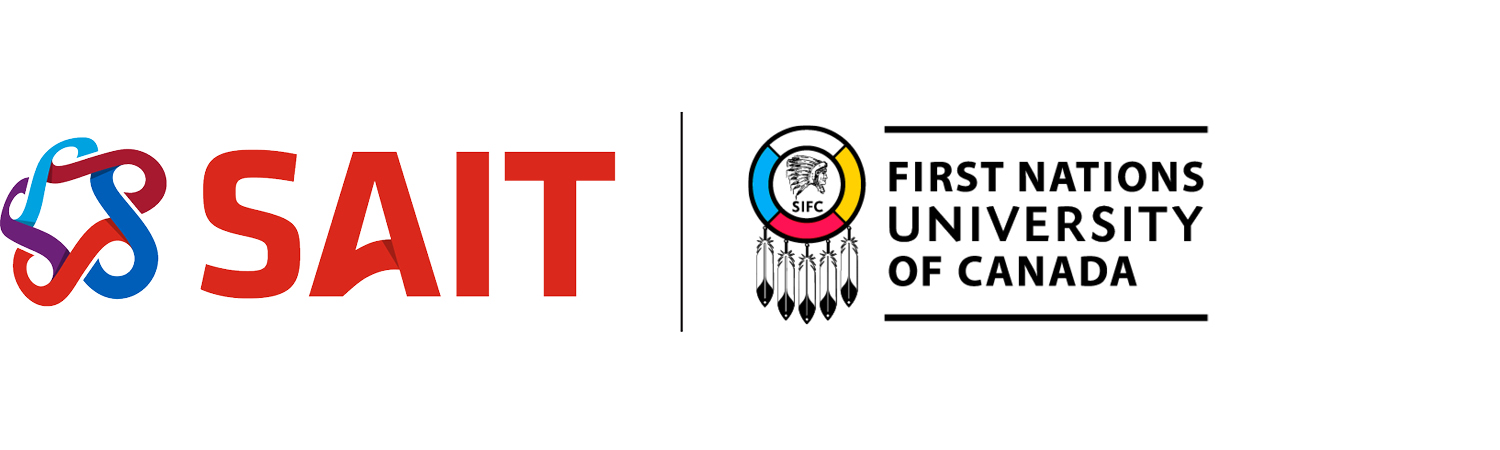 SAIT paired brand logo with the First Nations University of Canada
