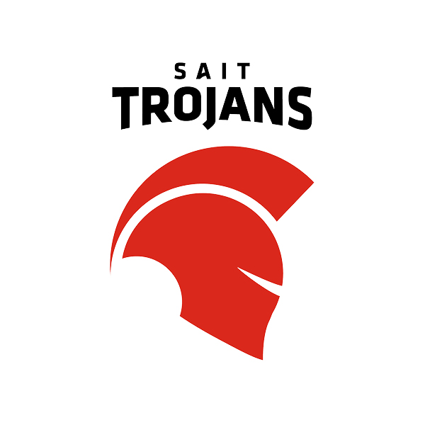 A red and black SAIT Trojans sub-brand