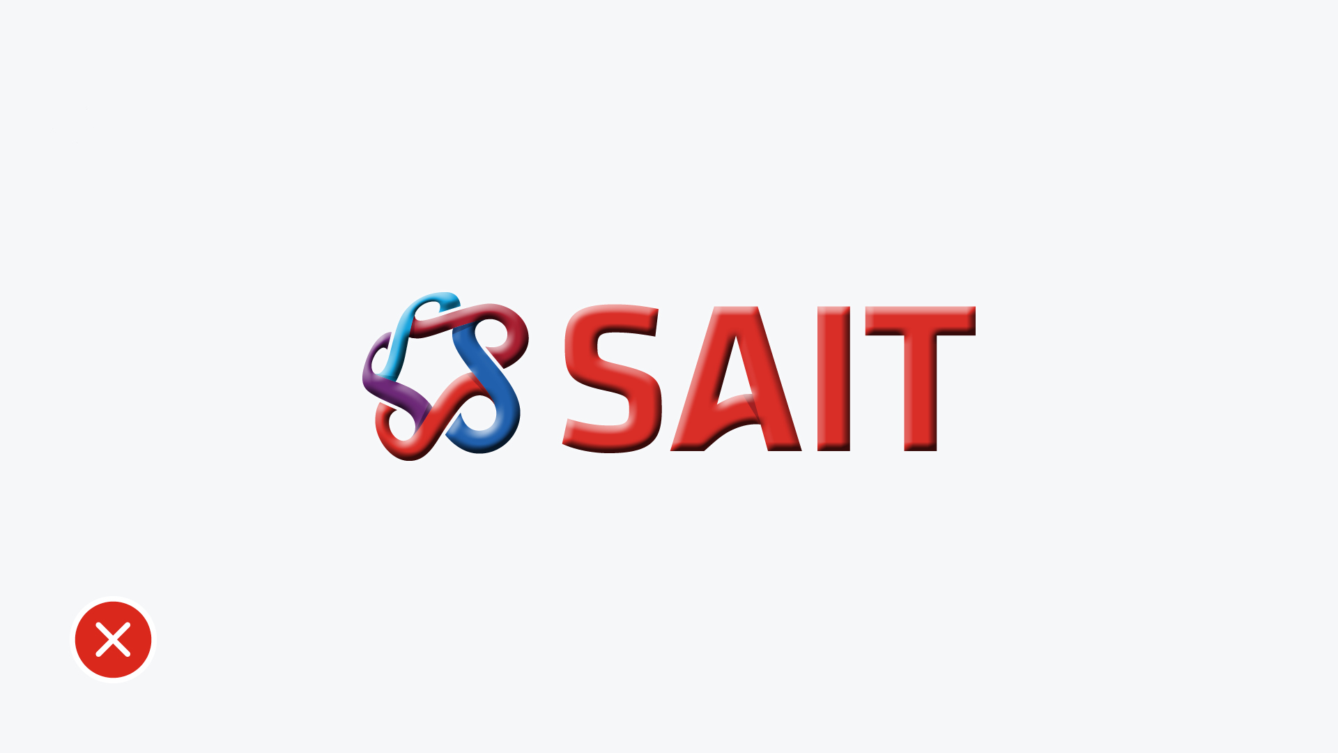 Don't add effects to the logo.