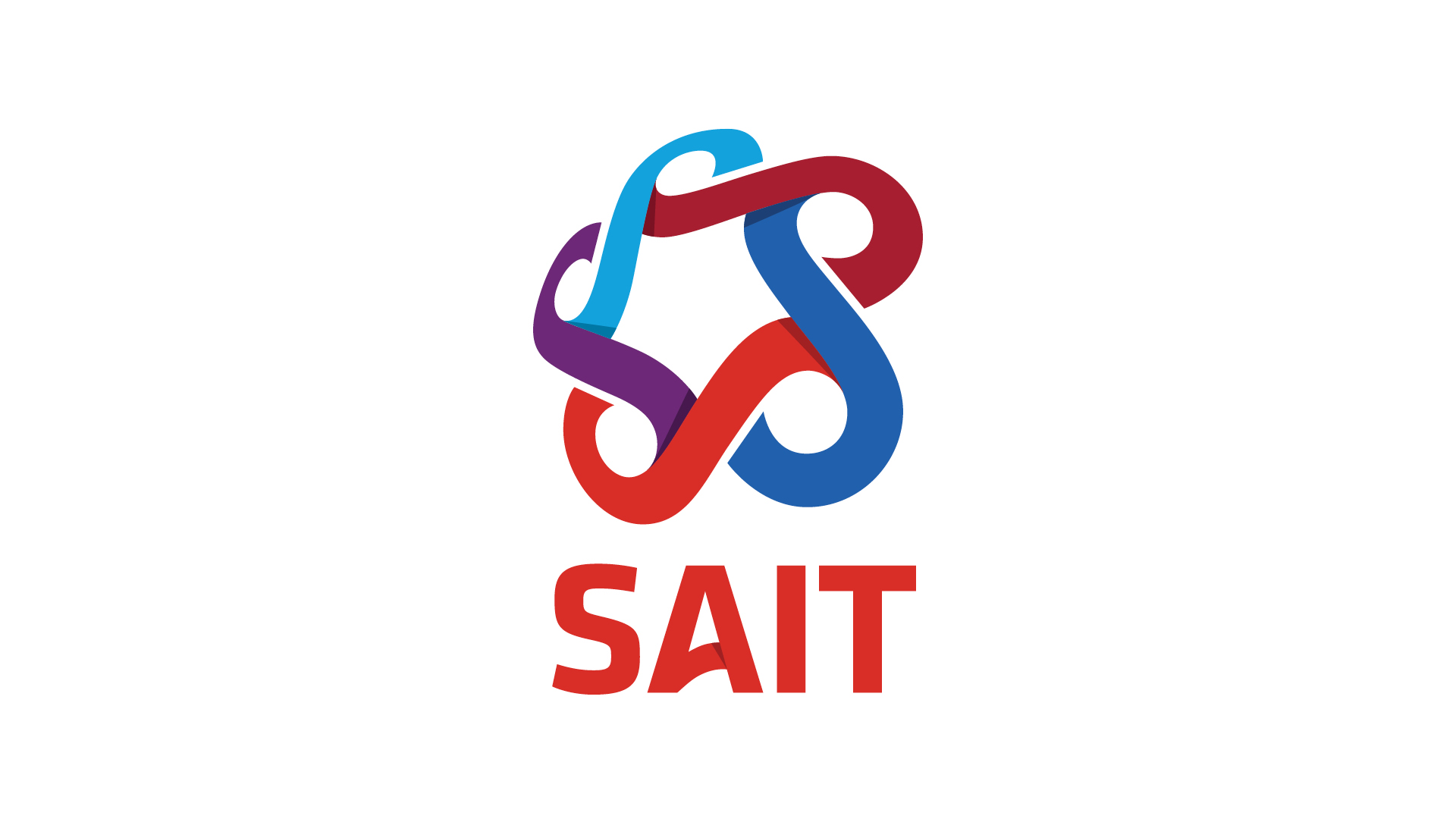 Secondary SAIT logo featuring the catalyst stacked above the SAIT wordmark