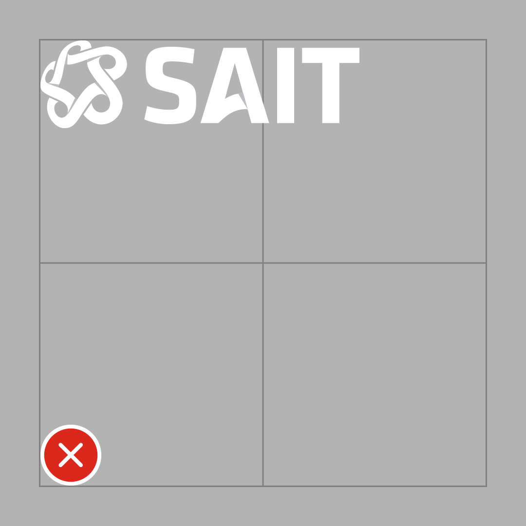 Logo is too large for the composition.