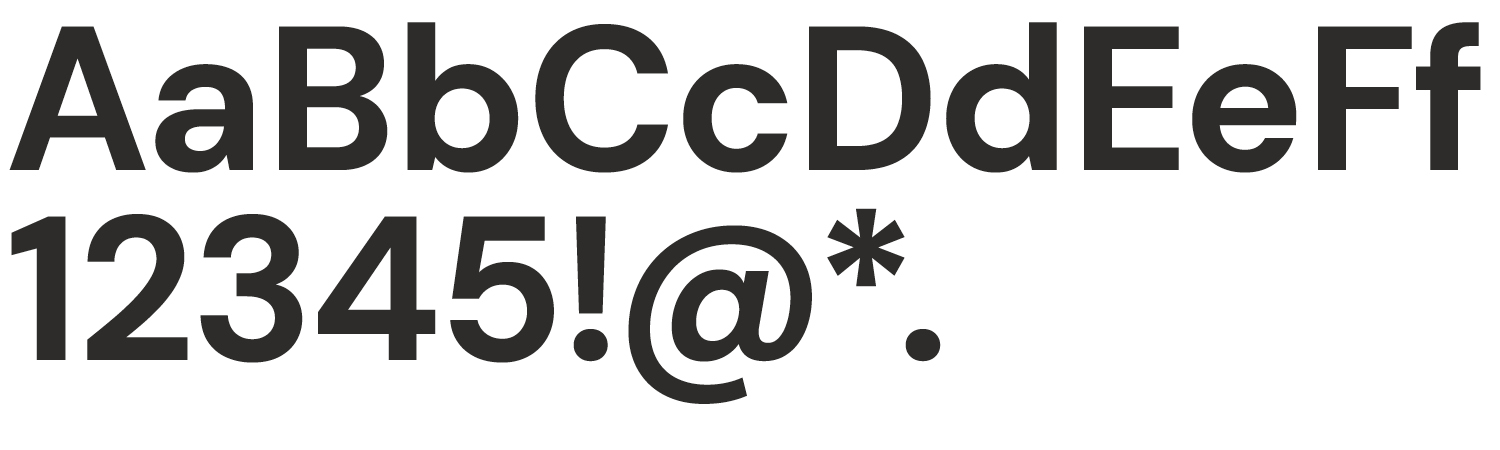 Typography example of the font DM Sans Bold.
