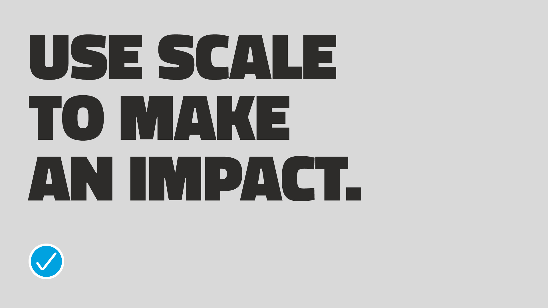 Typography example of scale.