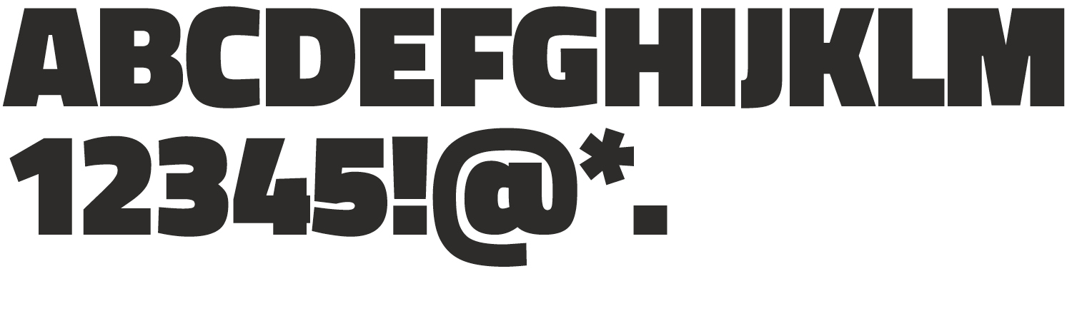 Typography example of the font Titillium Web Black.