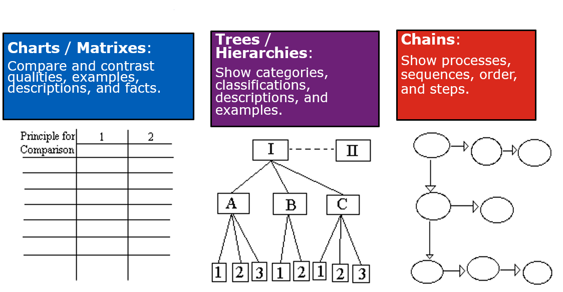 An example of concept mapping in note taking.