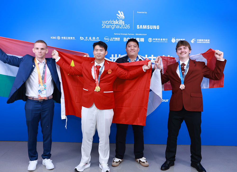 Carter Kokot WorldSkills bronze podium
