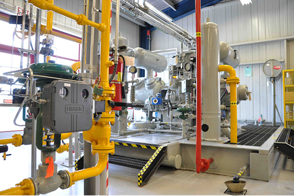 A lab with machines and pipes