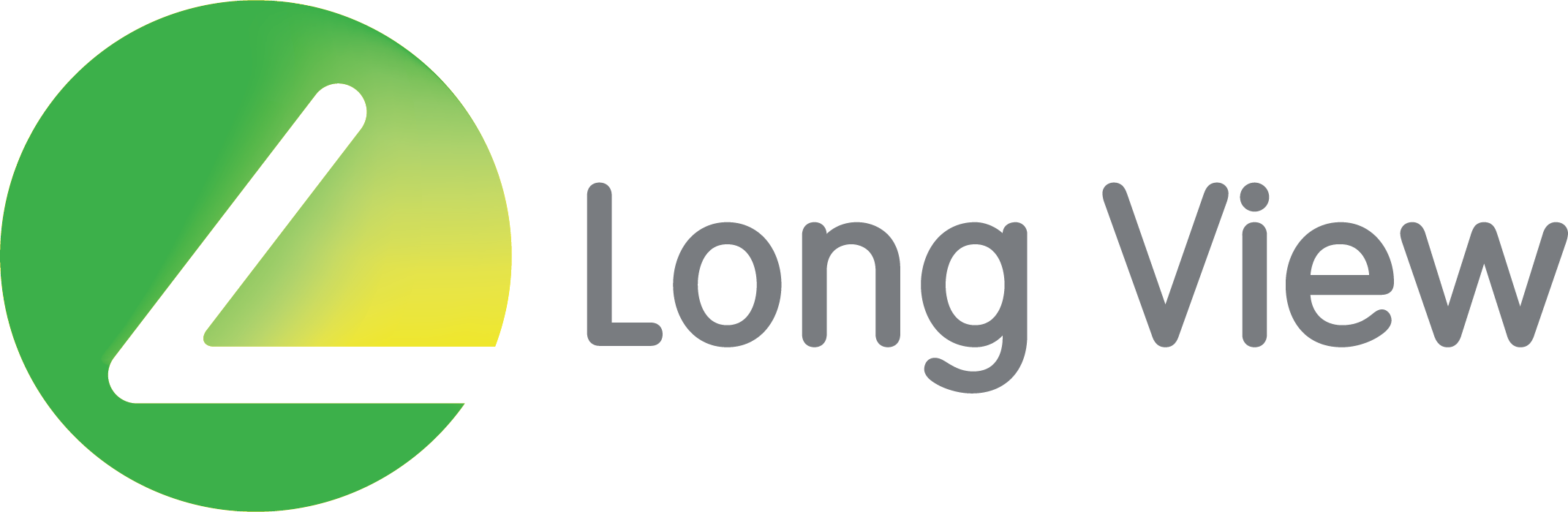 Long View logo featuring a green and yellow circular design with a stylized "L".