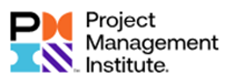 Logo of the Project Management Institute featuring stylized initials and a colorful design.