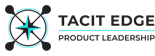 Logo for Tacit Edge, a company focused on product leadership.