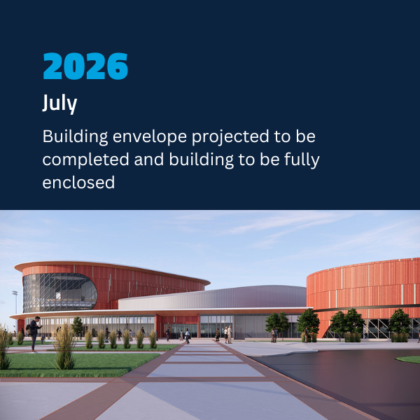July 2026 building envelope completed