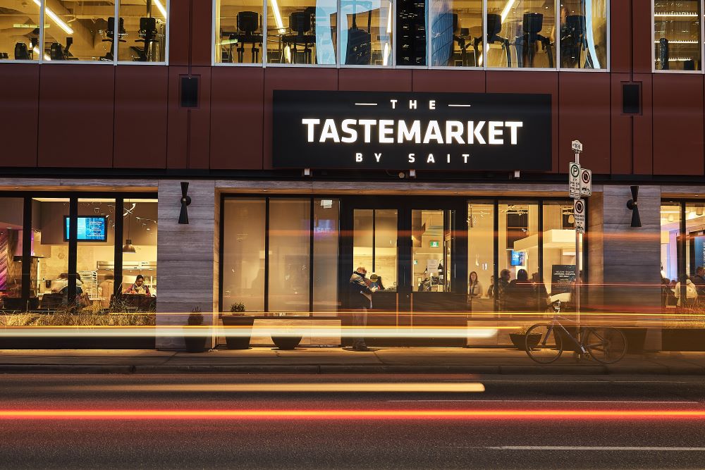 Exterior view of The Tastemarket by SAIT.