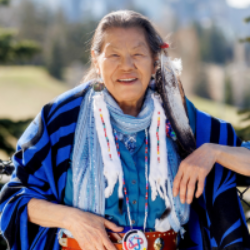 Betty-Lou Crazyboy Manyfeathers, Elder in Residence at SAIT and 2025 Honourary Degree Recipient.