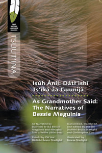 Book cover image for As Grandmother Said, with a close up photo of a beaver in water showing the fur on the front.
