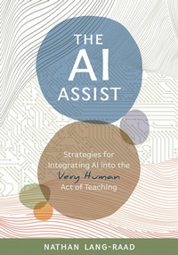 Book cover for the AI assist with brown and blue circles on the front.