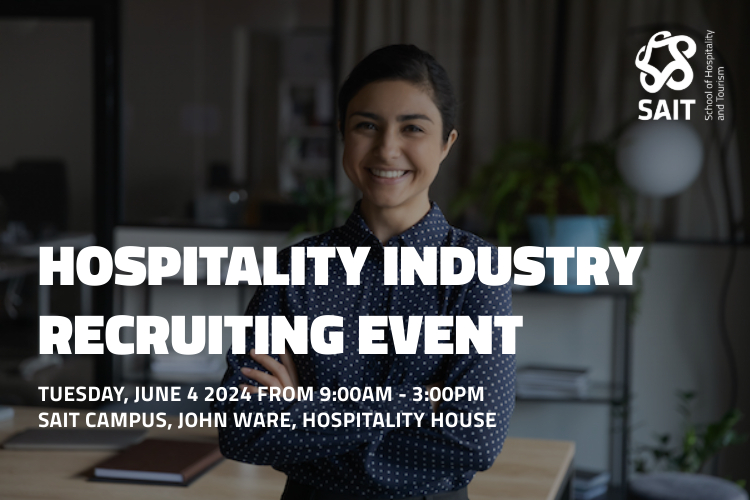 Banner for hospitality industry recruiting event
