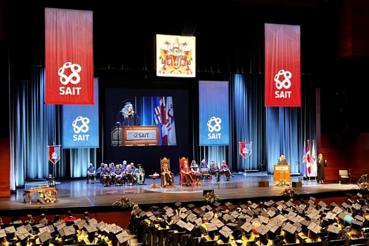 SAIT Convocation stage