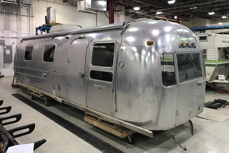 Vintage 1973 Airstream trailer exterior