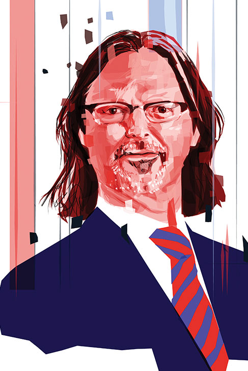 An illustration of Michael Loughlean