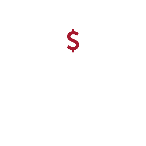 graphic of a hand with a graduation cap and dollar sign