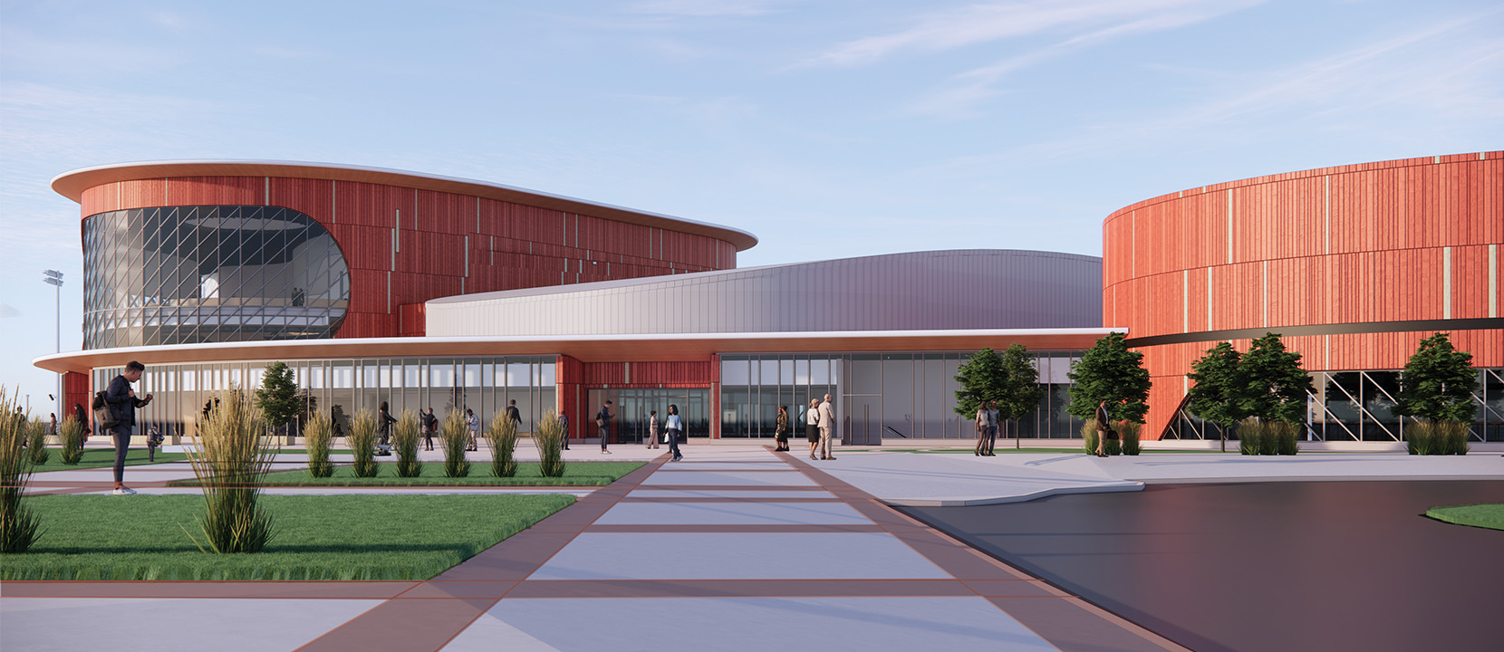 Campus centre rendering