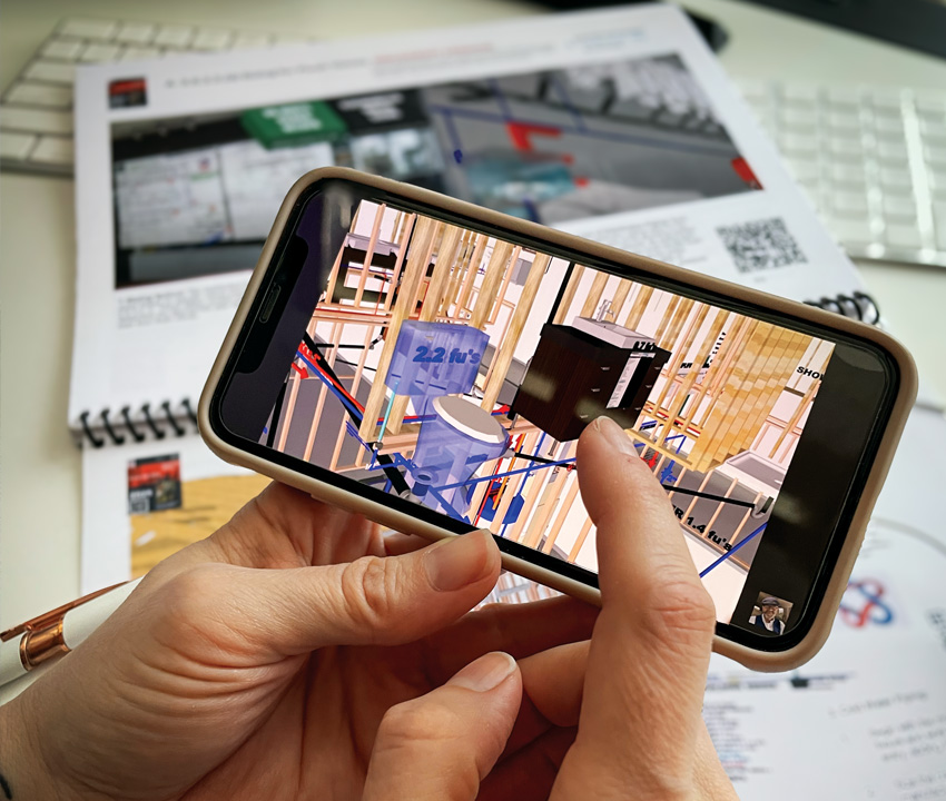close up of hand interacting with program on phone