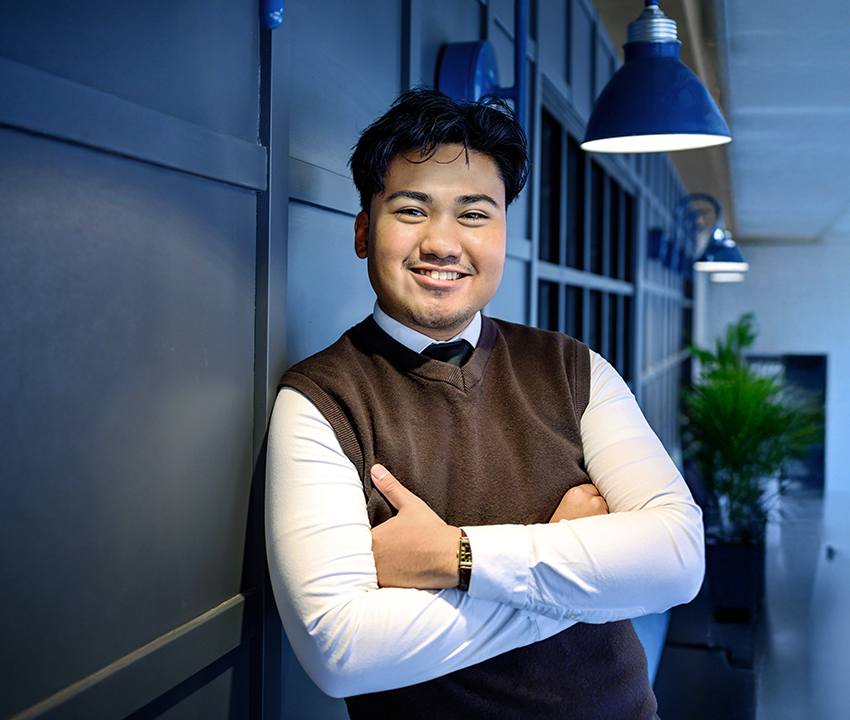 Portrait of professionally dress young Filipino man