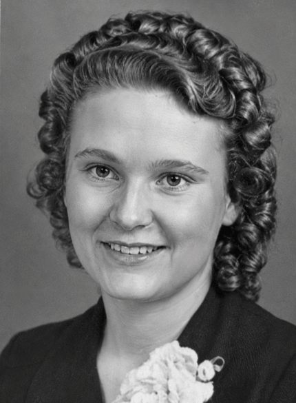 vintage photo of female student
