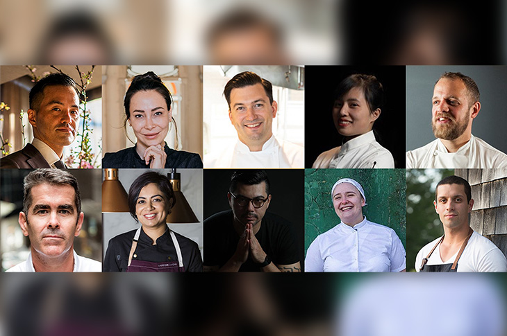 Portraits of chefs who are involved with the Cultural Chef Exchange Series