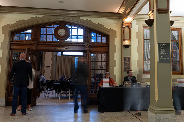 Entrance to SAIT's Macdonald Hall