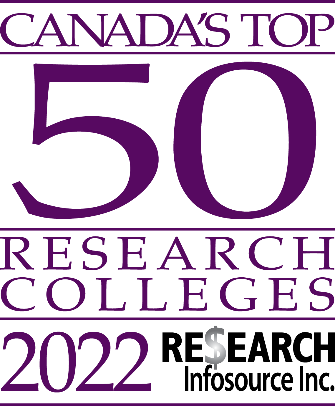 top 50 research college logo
