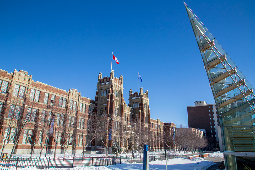 A photo of the SAIT campus in winter