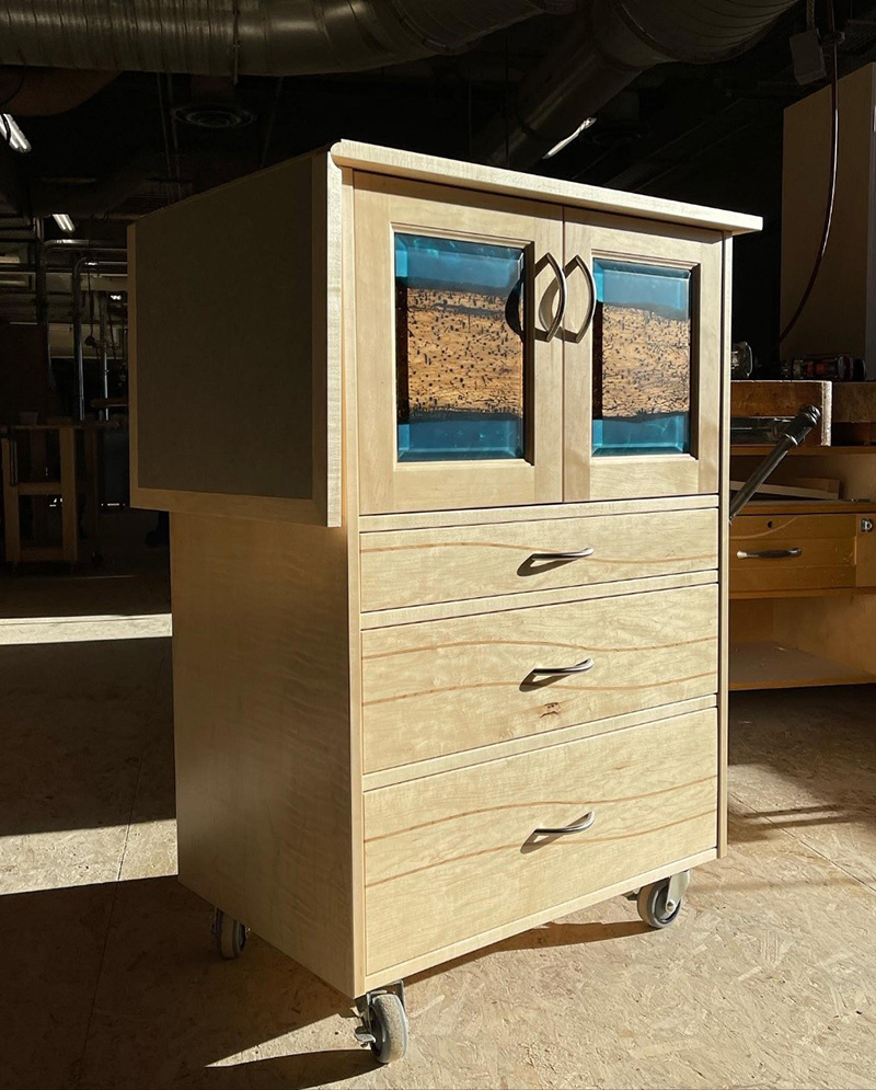 Jonathan's final project for his second year in the cabinetmaking program. 