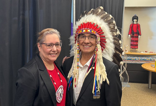Teresa meets Wilton Littlechild at SAIT