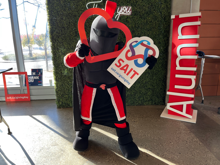 Tharos showing SAIT pride.