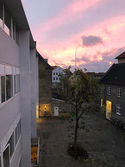 View from Sara's window in Horens, Denmark