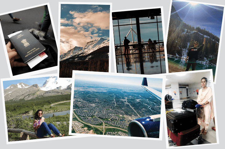 A collage of travel photos