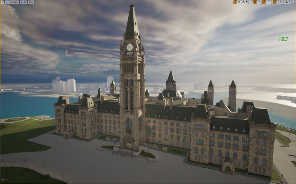 Centre Block building from angle