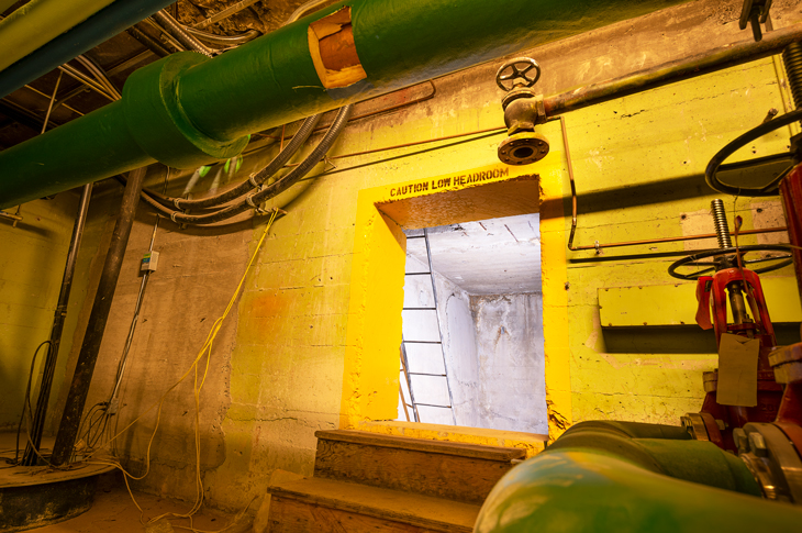 Tunnel between Boiler Room and Main Building.