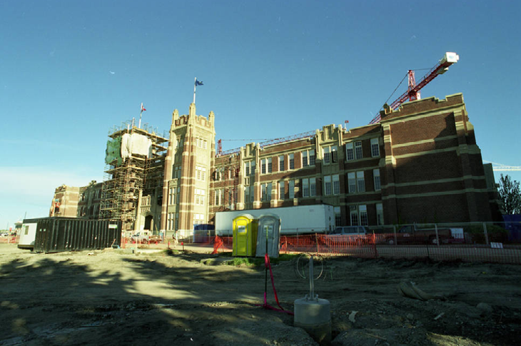 External restoration of Heritage Hall, 2001.