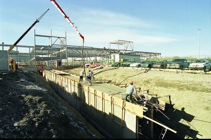 Construction of the Clayton Carroll Automotive Centre