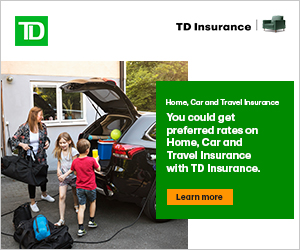 TD home, car and travel insurance promo