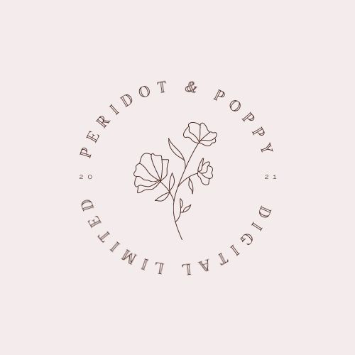Peridot and Poppy Digital logo