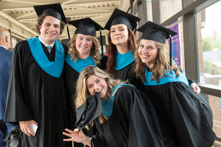 A group of students during convocation