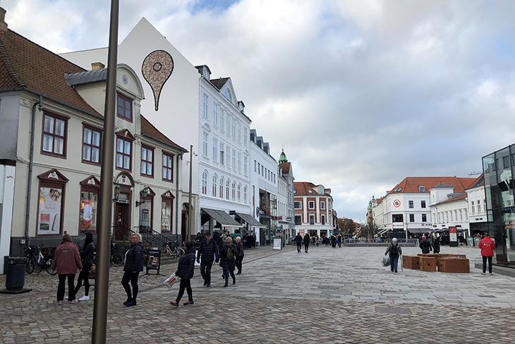 City street in Denmark