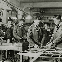 A photograph of men in the Royal Canadian Air Force.