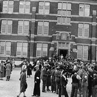 SAIT's first open house event, held in 1953.