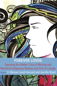 Cover of the book Forever Loved, with th eillustration of an Indigenous women on the front.