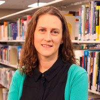Photo of Kelley Wadson, Research Librarian.