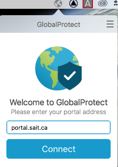 GlobalProtect portal.sait.ca address entered